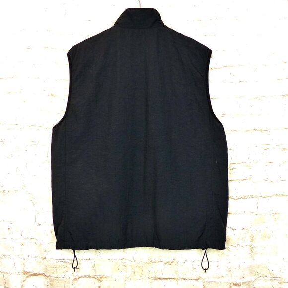 Columbia Ripstop Vest Mens L Black Full Zip Nylon Outdoor Hiking Techwear VTG - Picture 2 of 14